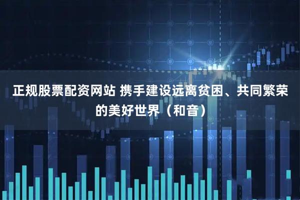 正规股票配资网站 携手建设远离贫困、共同繁荣的美好世界（和音）